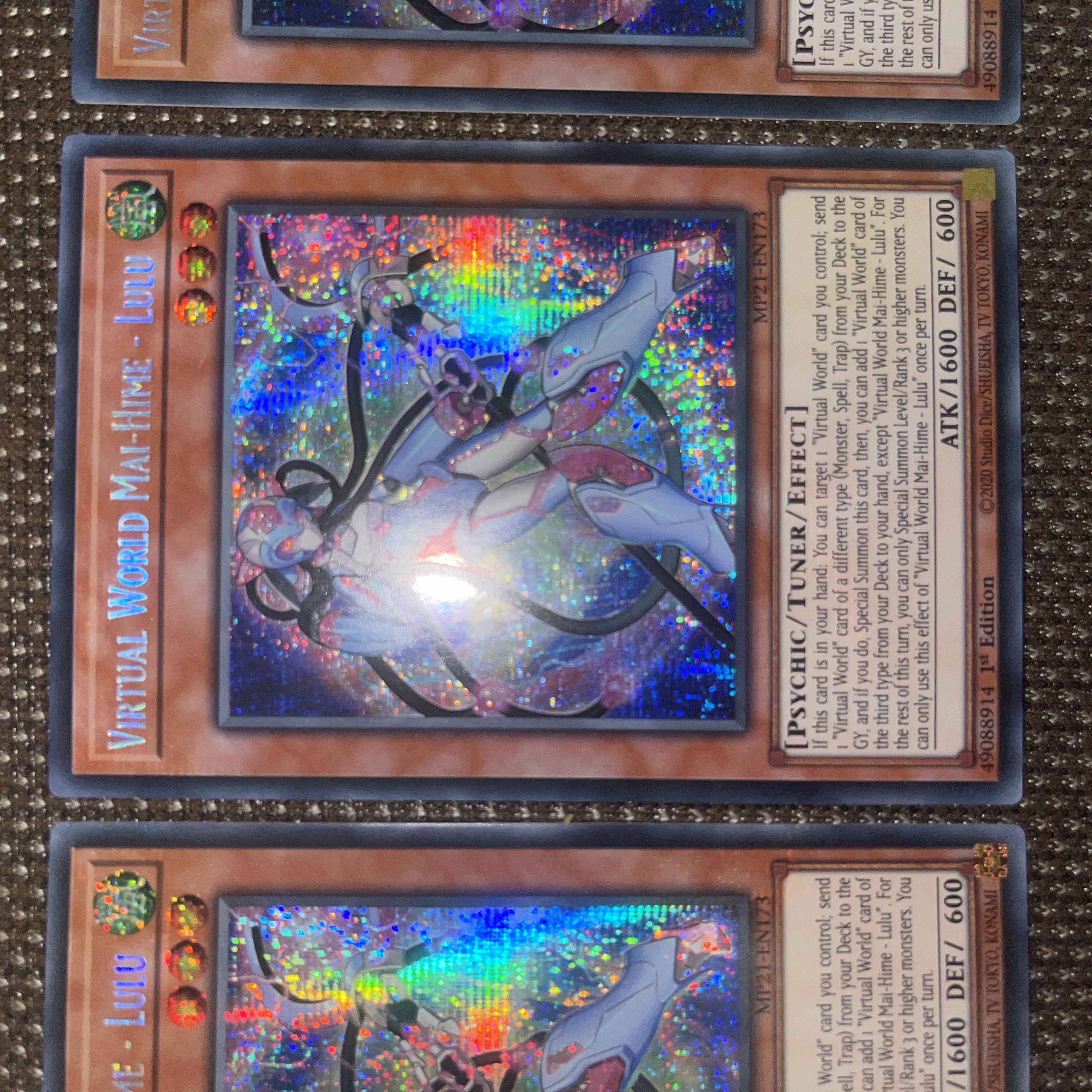 Yu-Gi-Oh! Virtual World Mai-Hime - Lulu EU Version (English) Siku 1st 3 copies