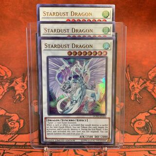 【カードケース付き】遊戯王 英語版 スターダストドラゴン ウル ３枚セット