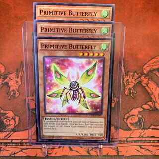 【カードケース付き】遊戯王 英語版 プリミティブ・バタフライ CROS 3枚