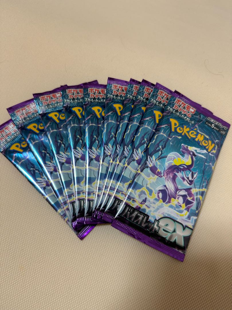 Violet ex 10 packs, new, unopened, Pokémon card game.