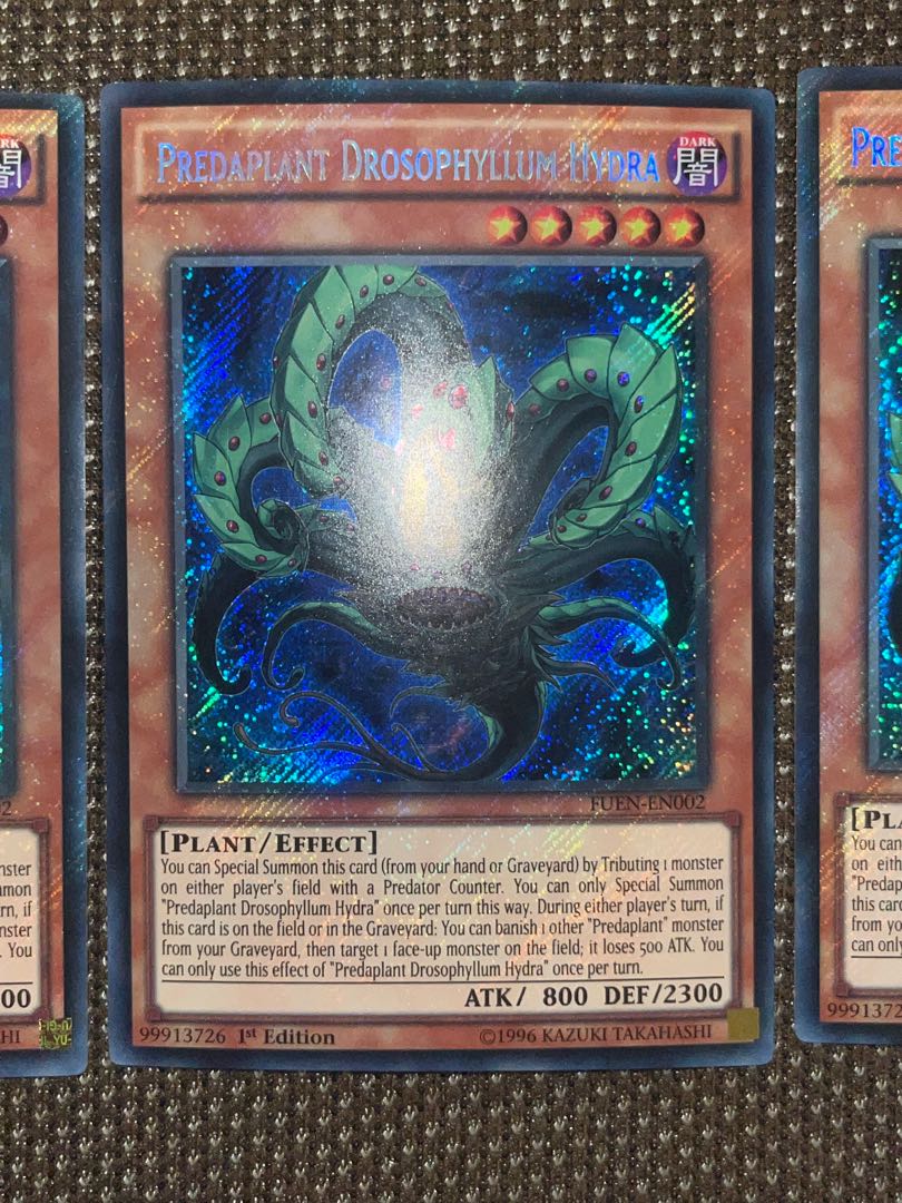 Yu-Gi-Oh Predaplant Drosophyllum Hydra EU version (English) Siku 1st 3 copies