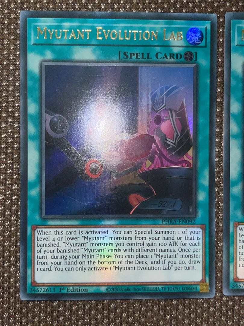 Yu-Gi-Oh Myutant Evolution Lab EU Version (English) Ultra 1st 3 copies