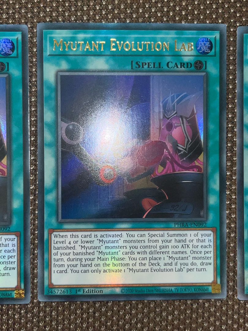 Yu-Gi-Oh Myutant Evolution Lab EU Version (English) Ultra 1st 3 copies