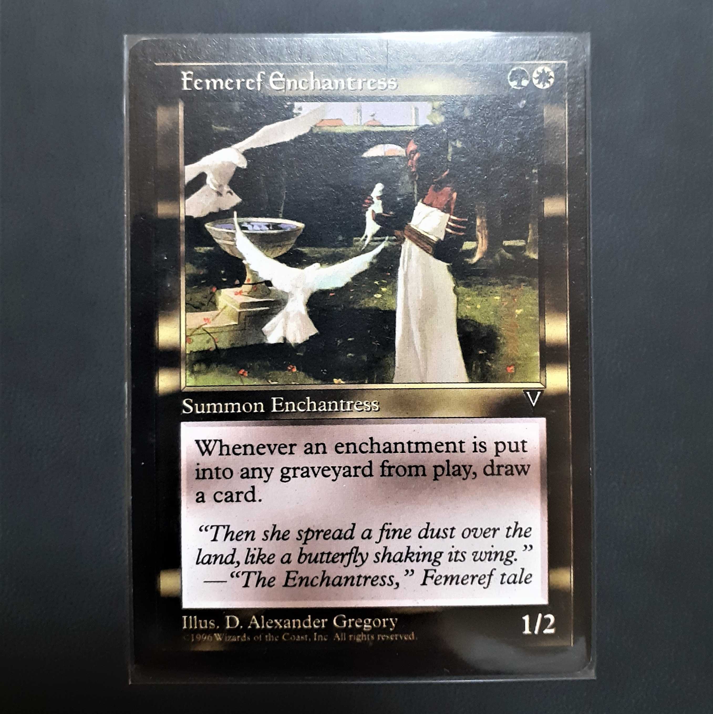 Femeref Enchantress (double printing error card) Dark Visions