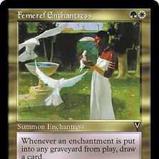 Femeref Enchantress (double printing error card) Dark Visions