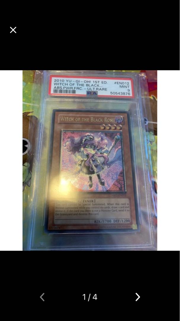 Witch of the Black Rose foils reeler psa9 relief