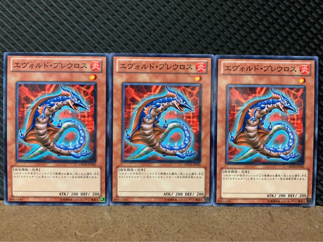 【ぽぽたん】遊戯王 5291 エヴォルド・プレウロス 3枚 ノーマル