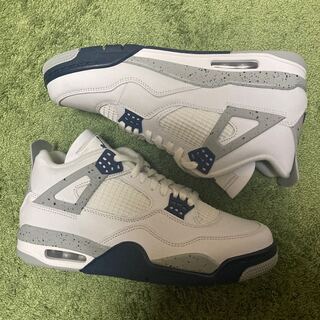 ナイキ エアジョーダン4 "ミッドナイトネイビー" ホワイト/ミッドナイトネイビー DH6927-140 28cm