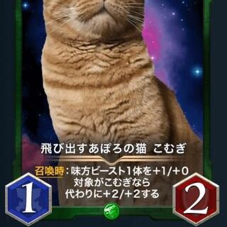 飛び出すあぽろの猫 こむぎ