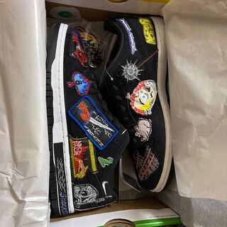 ネックフェイス × ナイキ SB ダンク ロー "ブラック" ブラック/ホワイト/マルチカラー DQ4488-001 26.5cm