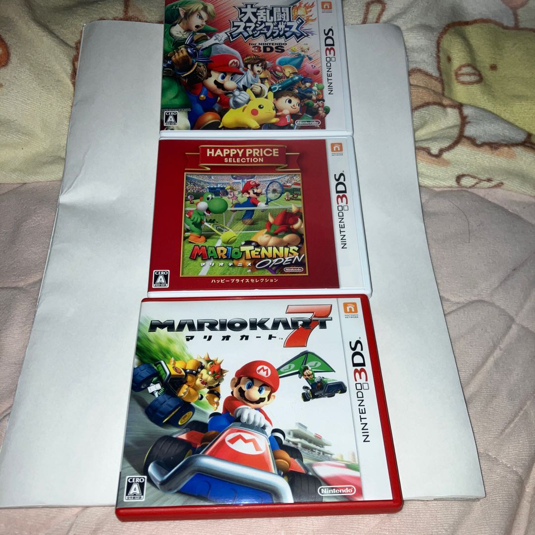 マリオカート、スマブラ、ポケモンシールド、マリオテニス