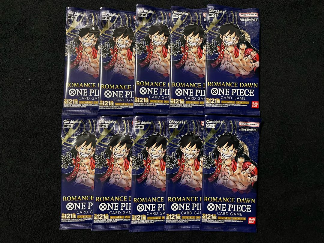 New Unopened] 10 Pack Set One Piece Card ROMANCE DAWN Romance Dawn OP-01 Unsearched