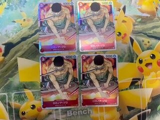 ワンピースカードゲーム　ロロノア・ゾロ　SR 4枚　ST01