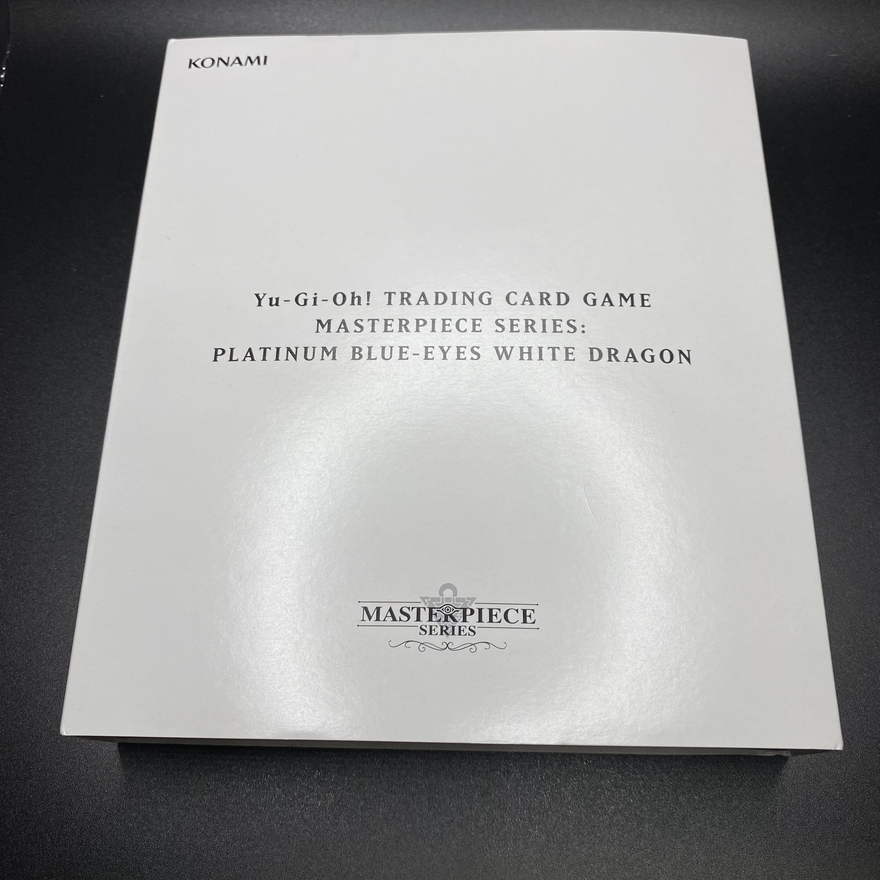 Blue-Eyes White Dragon No.0235EU in platinum, complete with accessories