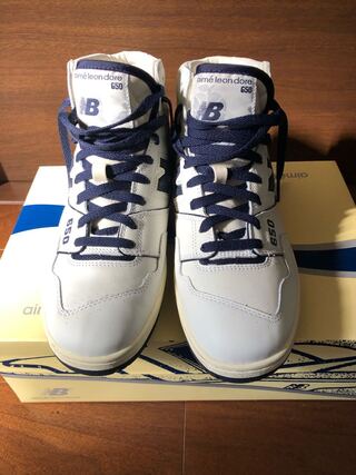 エメレオンドレ × ニューバランス 650R "ネイビー/クリーム" NB-AIME-650R-NAVY 29cm