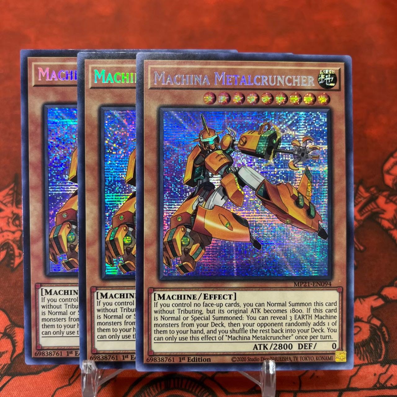遊戯王【英語版】マシンナーズ・メタルクランチ シク 3枚セット