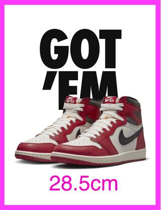 ナイキ エアジョーダン1 ハイ OG "ロスト & ファウンド/シカゴ" 28.5cm