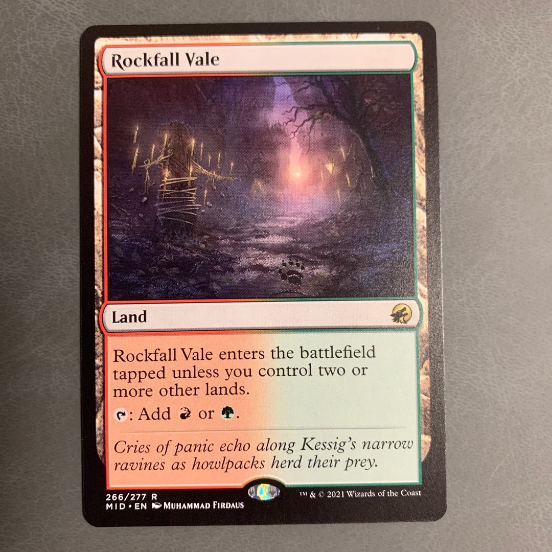 Rockfall Vale/Rockfall Vale English