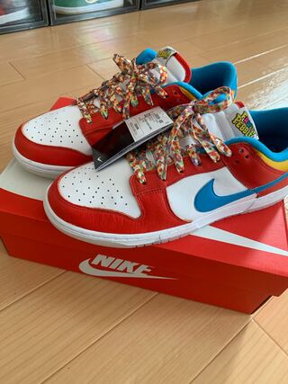 レブロン ジェームズ × ナイキ ダンクロー QS "フルーティペブルス" ハバネロレッド/ダークサルファー/レーザーブルー DH8009-600 28.5cm