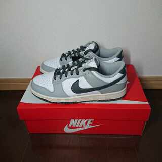 ナイキ ウィメンズ ダンク ロー "ホワイト/ライトスモークグレー/セイル/アイアングレー" DD1503-117 24cm