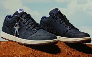 イーストサイドゴルフ × ナイキ エアジョーダン1 ロー "アウトザマッド" ミッドナイト/バーントサンライズ/ホワイト DV1759-448 27cm