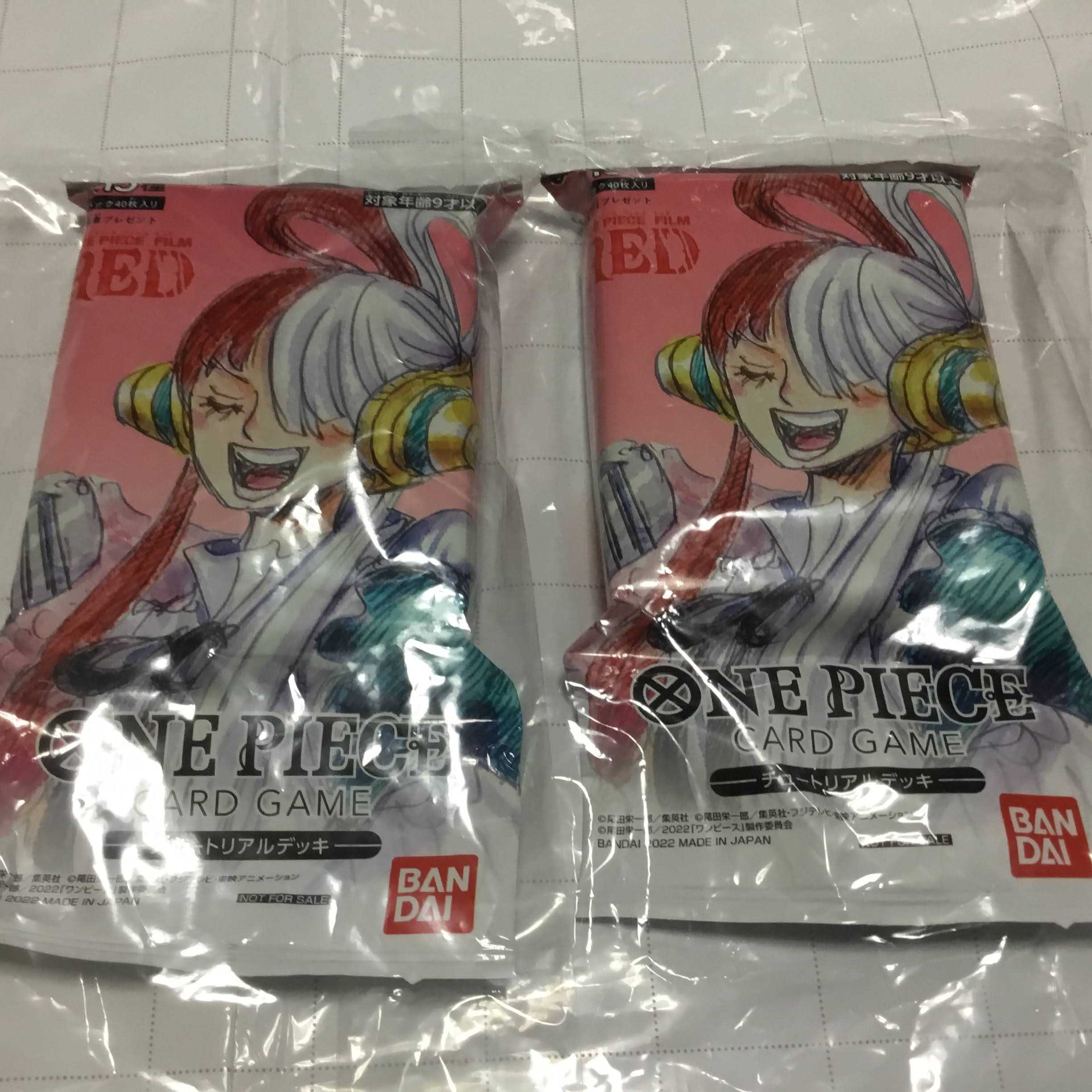 One Piece Card Game "Film RED Visitor Benefit Tutorial Deck" 2 pieces