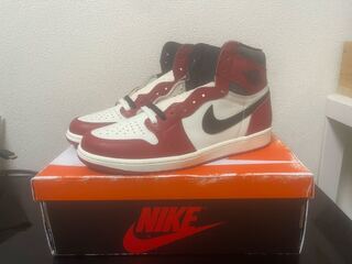 ナイキ エアジョーダン1 ハイ OG "ロスト&ファウンド/シカゴ" バーシティレッド/ブラック/セイル/ムスリン DZ5485-612 28cm