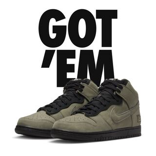 ソウルグッズ × ナイキ ダンク ハイ "90s" ミリタリーグリーン/ブラック DR1415-200 28cm