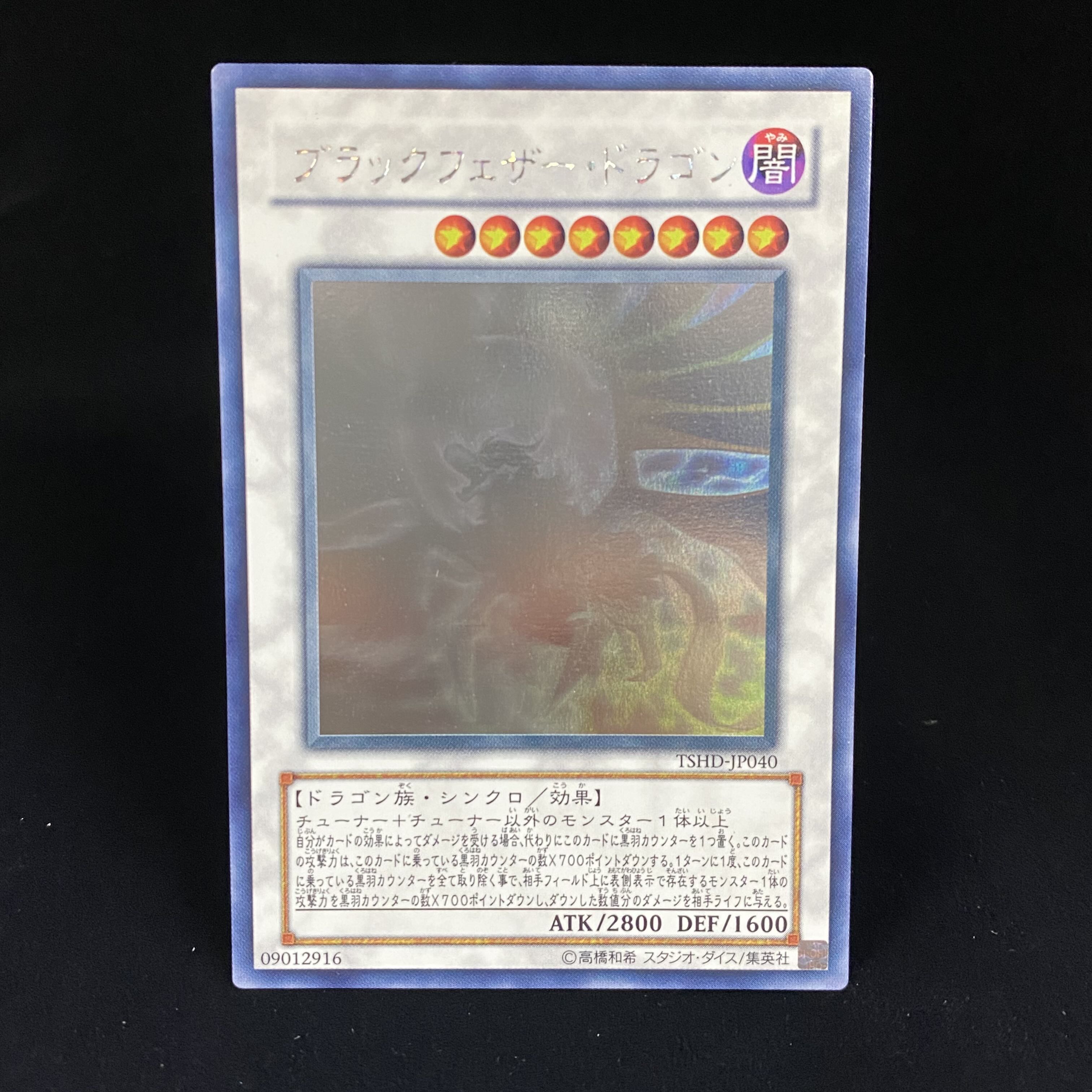 Black feather dragon holographic rare