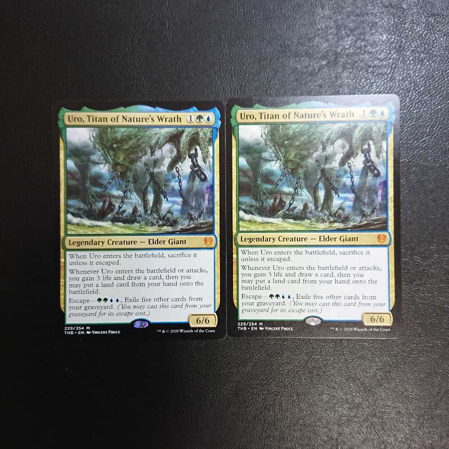 自然の怒りのタイタン、ウーロ 英語版２枚①