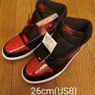 【新品・未使用】NIKE AIR JORDAN 1 Patent Bred 26cm