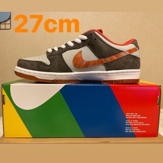 クラッシュド スケート ショップ × ナイキ SB ダンクロー Qs "オリーブグレー/マントラオレンジ-ラタン" DH7782-001 27cm
