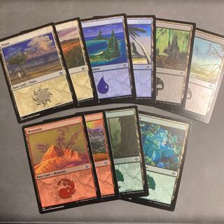 Modern Horizon 2 Basic Land Set English Etching FOIL