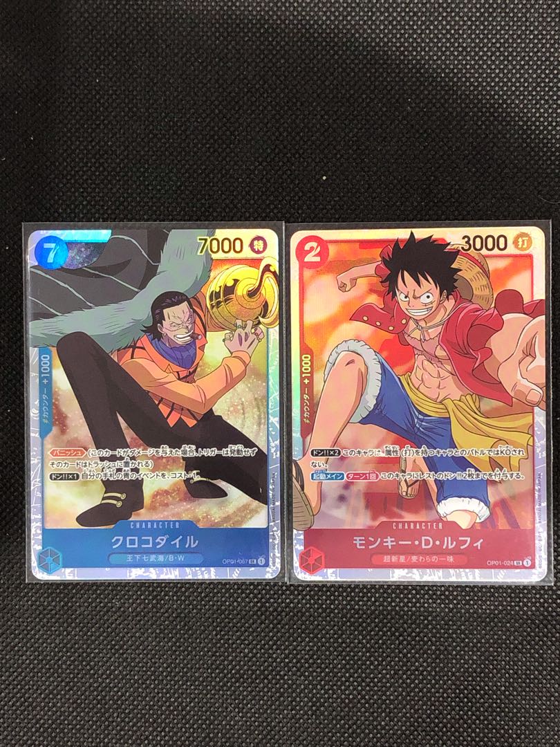 One Piece Card: Monkey D Luffy + Crocodile SR