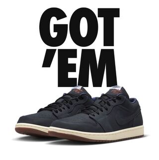 イーストサイドゴルフ × ナイキ エアジョーダン1 ロー "アウトザマッド" ミッドナイト/バーントサンライズ/ホワイト DV1759-448 27cm