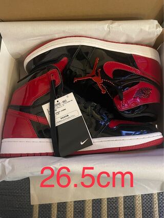 Air Jordan 1 High OG Patent Bred 26.5cm 26.5cm