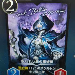 2枚組 呪われし屍の魔術師（シルバー）