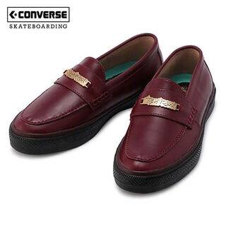 トウヤ ホリウチ × コンバース CS ローファー SK ＋ "レッドブラウン" レッドブラウン/ブラック 34201170 26.5cm