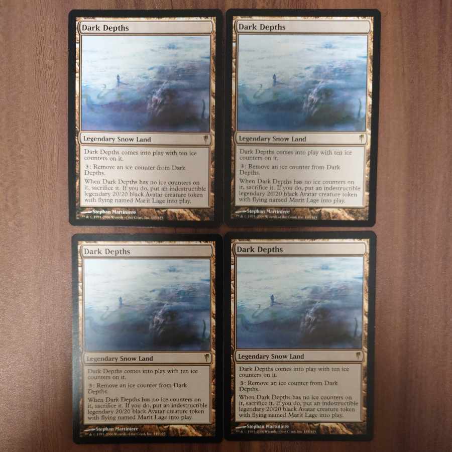 暗黒の深部　英語版　4枚セット　CSP