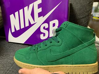 ナイキ SB ダンク ハイ プロ デコン "ゴージグリーン" ジョージグリーン/ガムライトブラウン DQ4489-300 27.5cm