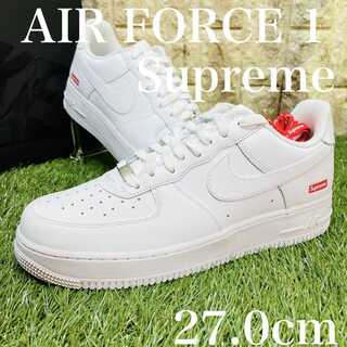 シュプリーム×ナイキ エアフォース1 Supreme × NIKE AIR FORCE 1 LOW AF1 メンズ スニーカー 白 ホワイト 27.0cm 送料込 CU9225-100 27cm