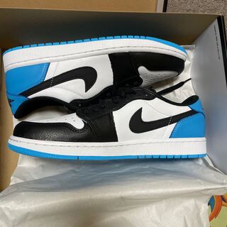 ナイキ エアジョーダン 1 ロー Og "Unc" ユニバーシティ ブルー/ブラックホワイト CZ0790-104 27.5cm