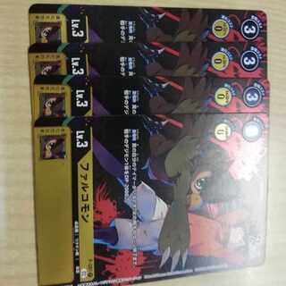 プロモ　ファルコモン　デジモンサヴァイヴ　4枚セット　キラ　デジモンカードゲーム　キャラクターver