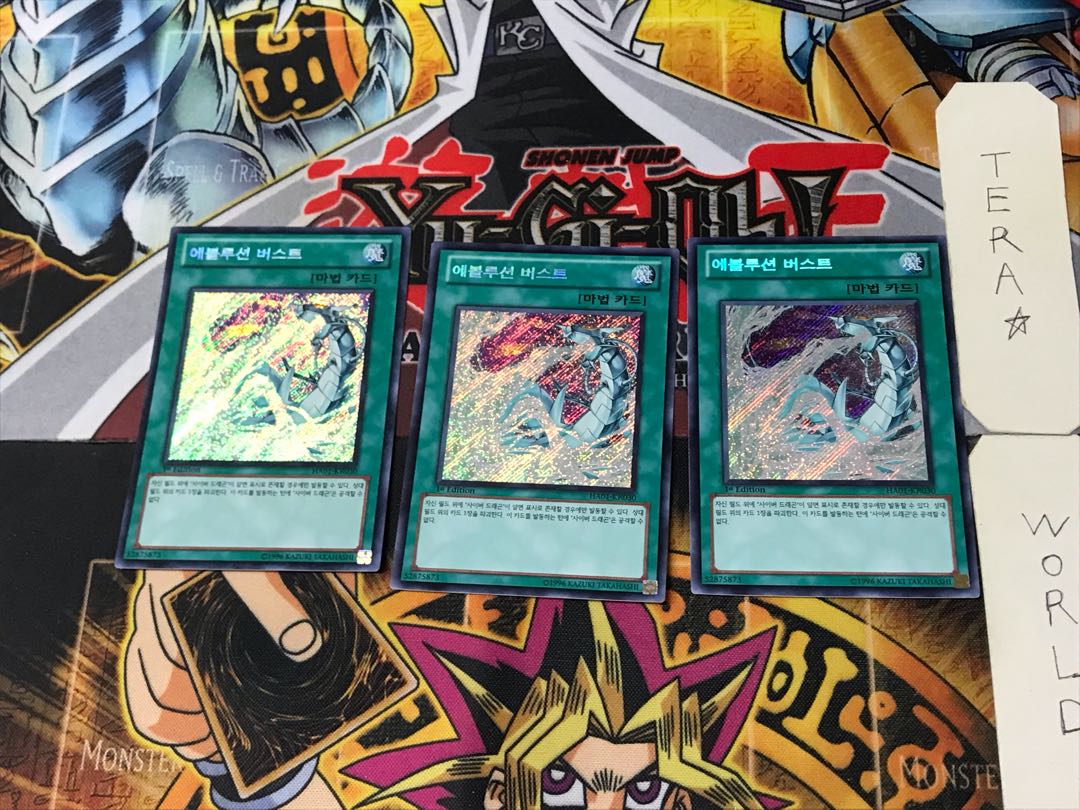 Korean version Evolution Burst 3 Secret 3-card set Tera