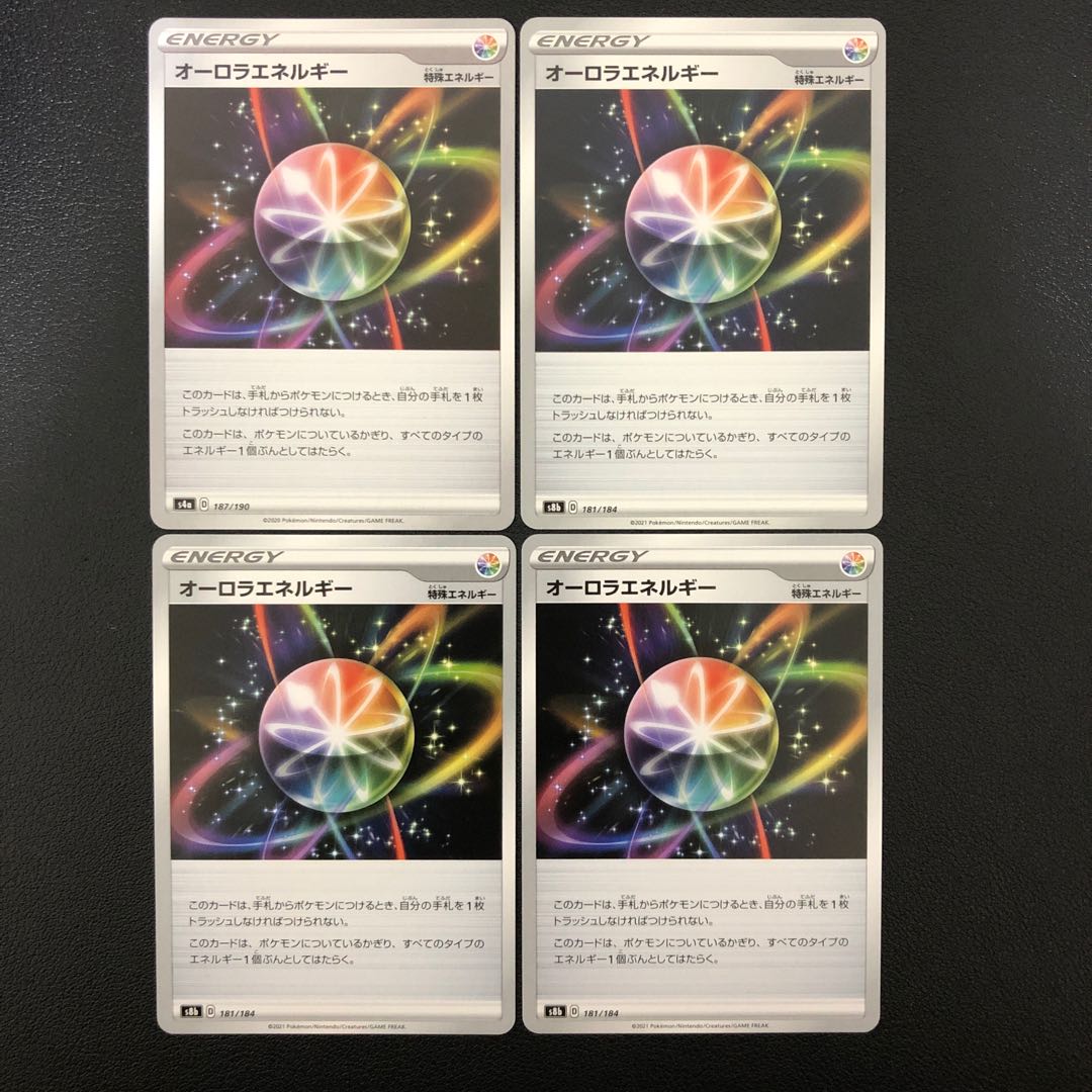 4 Pokémon Cards AuroraEnergy