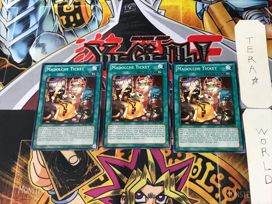 英語版 マドルチェ・チケット 1 ノーマル 3枚セット てら