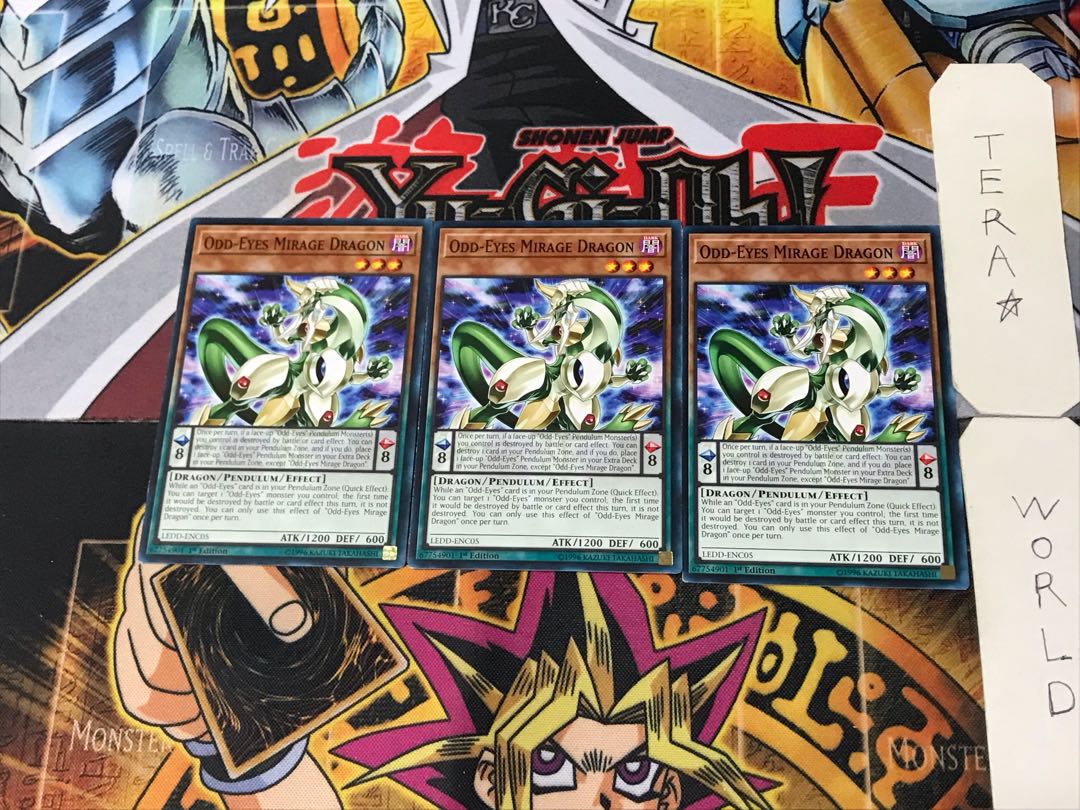 English Odd-Eyes Mirage Dragon 1 Normal, set of 3 Tera.