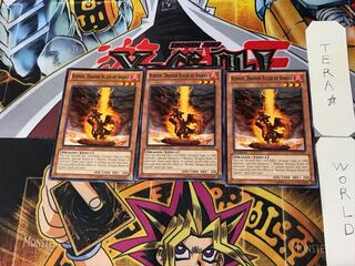 English Fire Conqueror Dragon - Burner 7 Normal, set of 3 Tera.