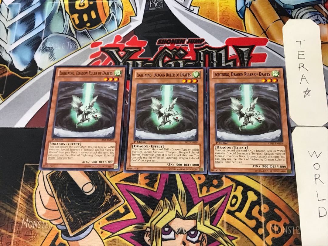 English version Wind Conqueror Dragon - Lightning 3 Normal, set of 3 Tera.