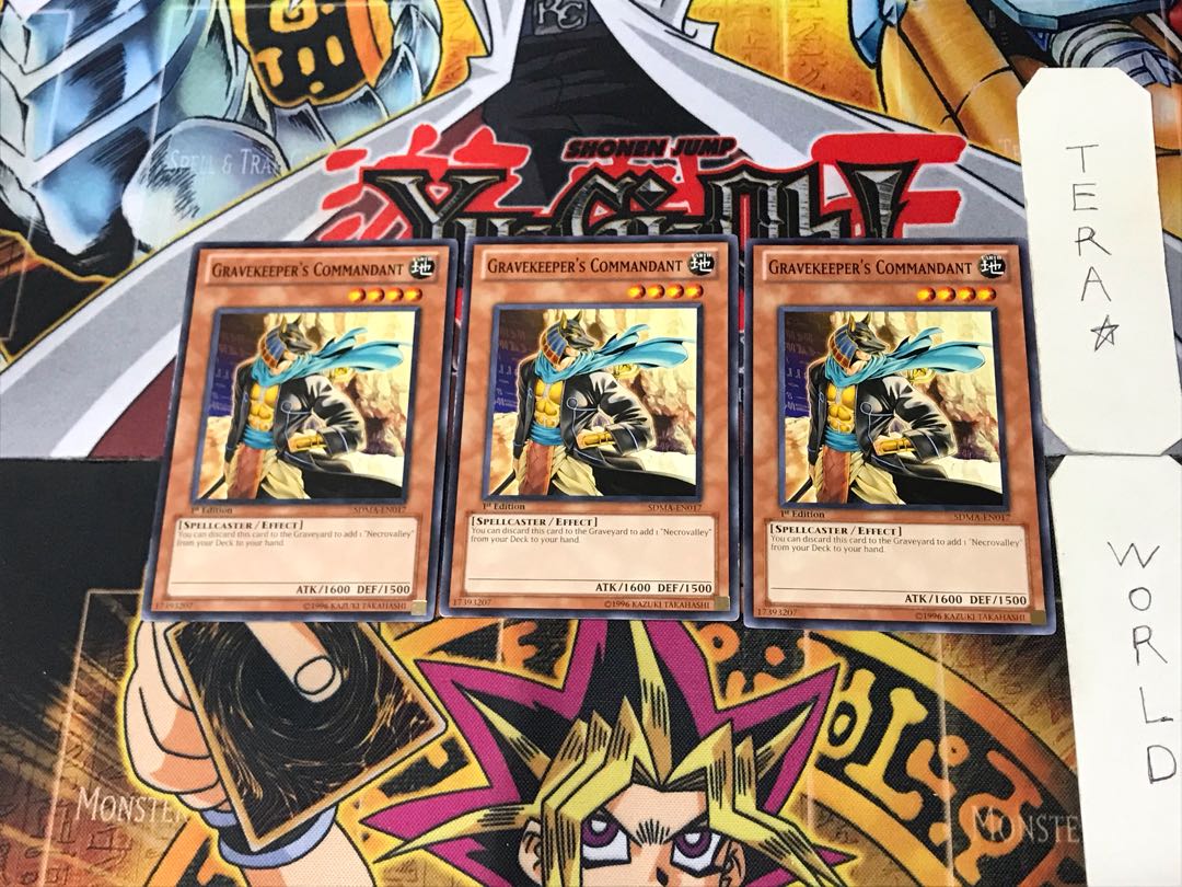 2022A/W新作送料無料 遊戯王 墓守の司令官 英語版 レリーフ 3枚セット